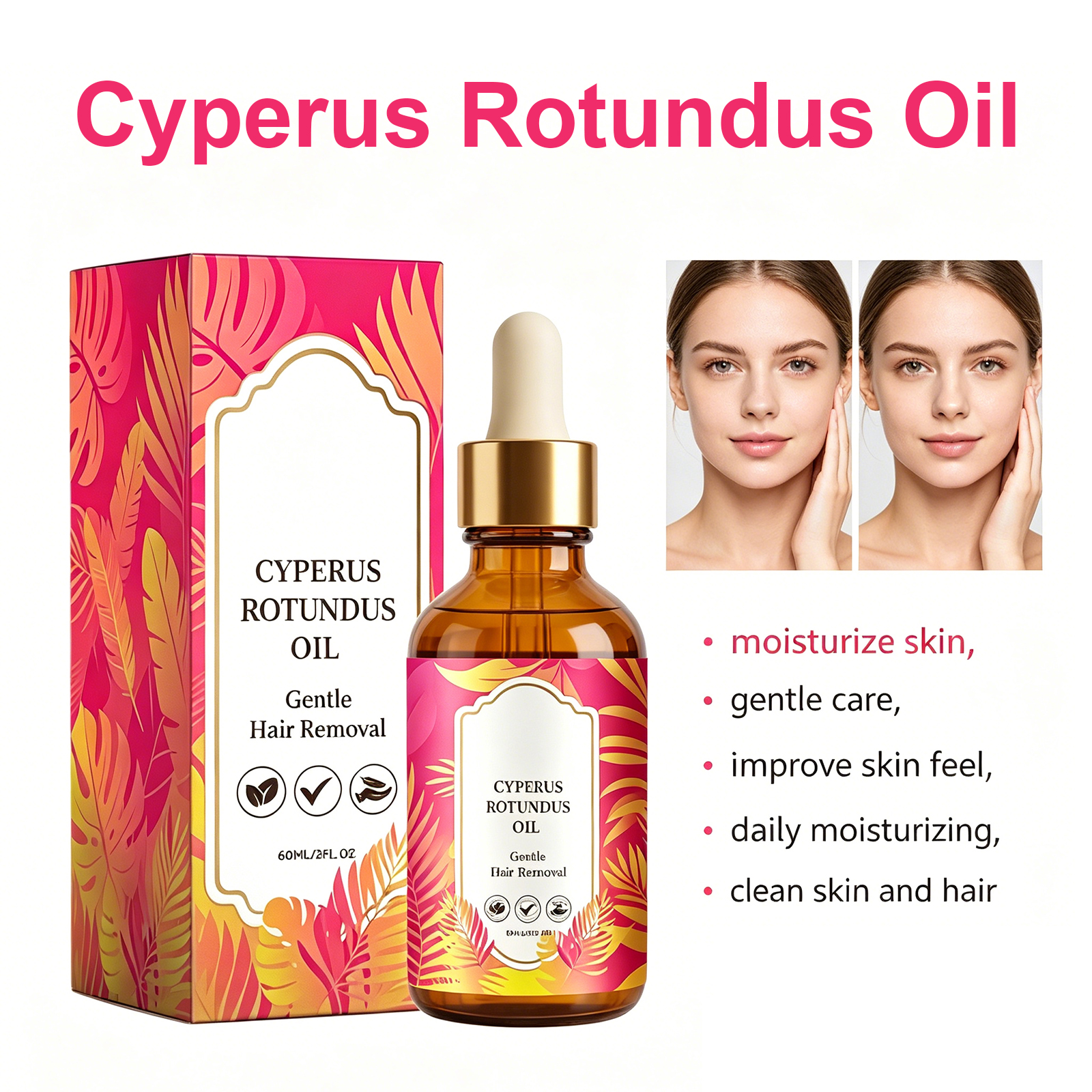 Hair Removal Cream - Cyperus Rotundus Oil Hair Removal Smoothing