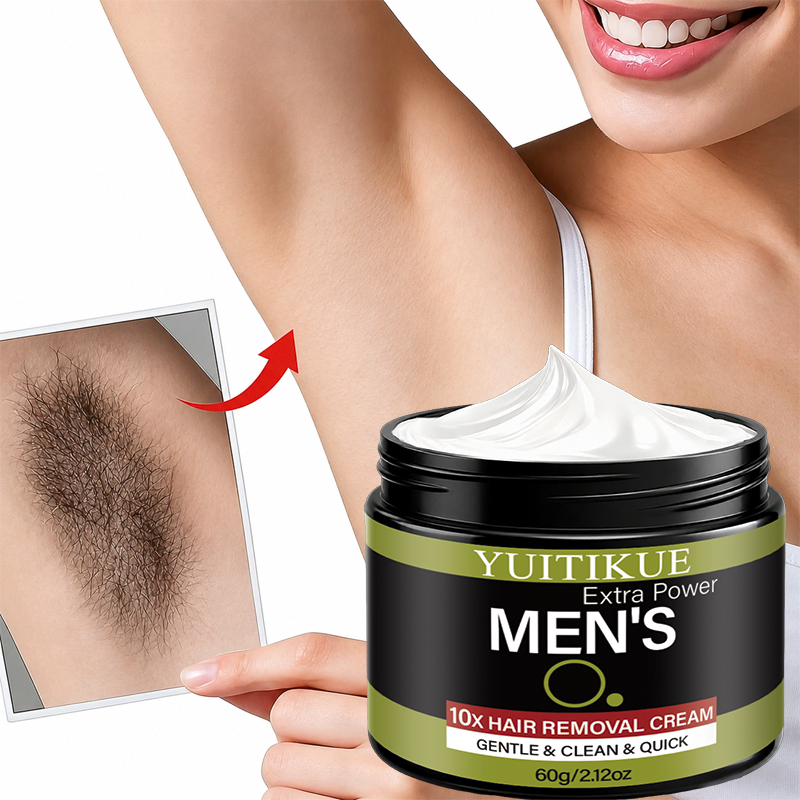 Hair Removal Cream - YUITIKUE Men's Gentle Quick Hair Removal