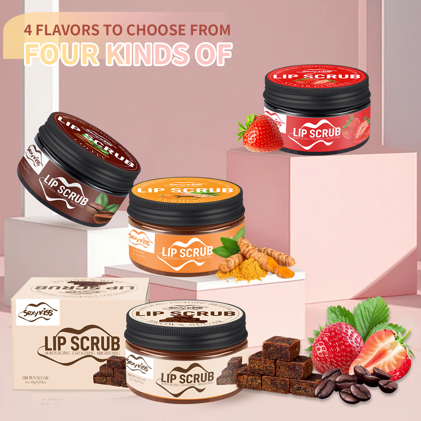 Strawberry, Coffee, brown Suga – обзор и цена Sugar Scrub Coffee