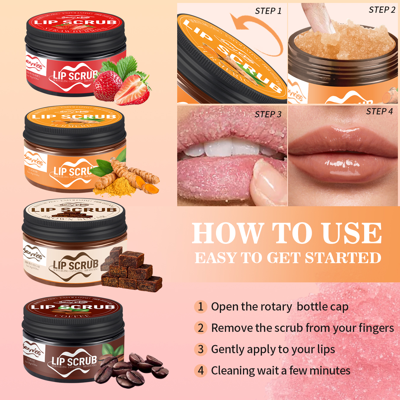 Strawberry, Coffee, brown Suga – обзор и цена Sugar Scrub Coffee