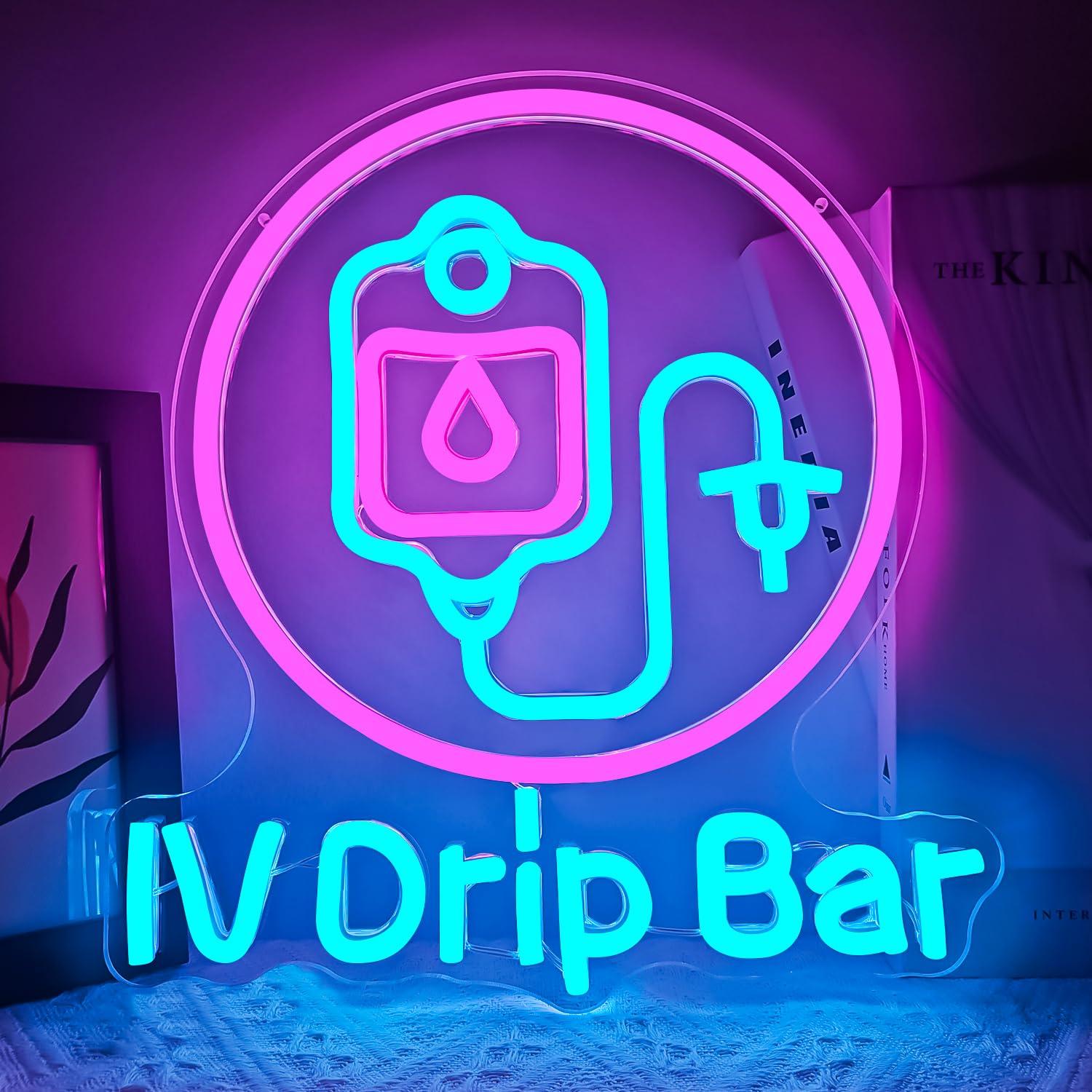 IV Drip Bar Neon Sign USB Dimm – обзор и цена Medical Wellness & Spa Werona