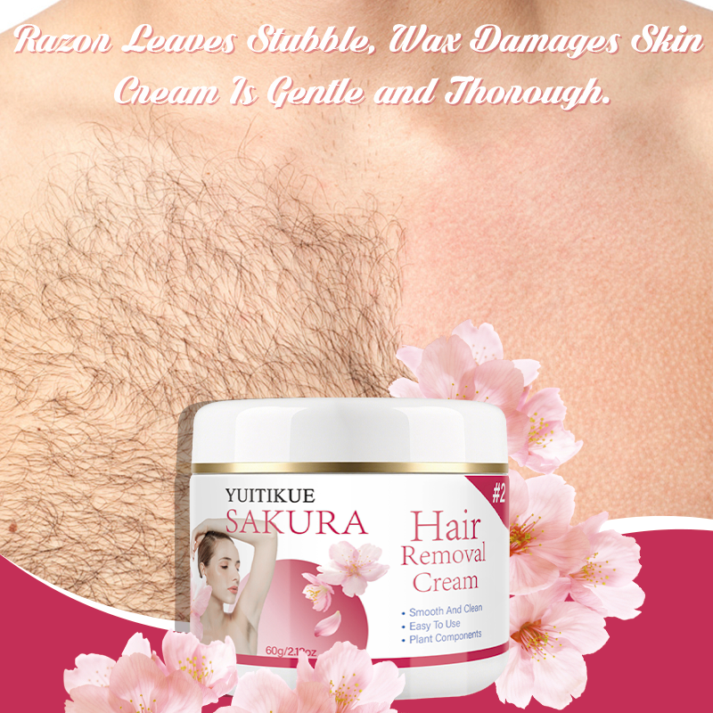 YUITIKUE Gentle Sakura Hair Re – обзор и цена Hair Removal Cream