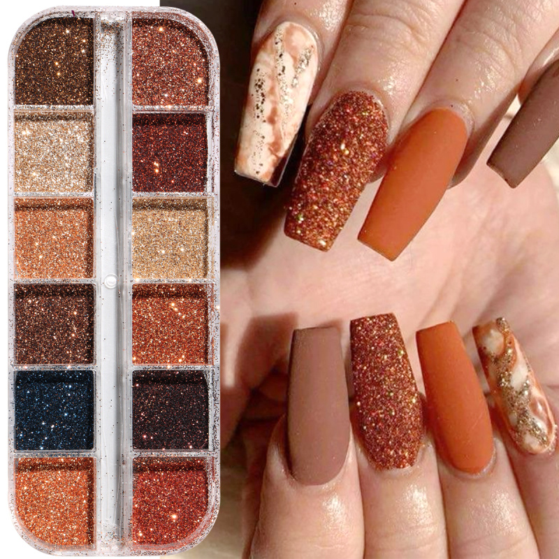 Shiny Coffee Brown Nail Glitte – обзор и цена Sugar Scrub Coffee